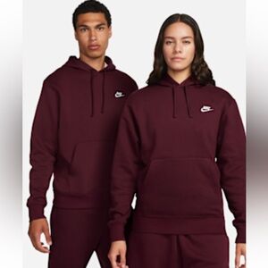 Nike Men's Burgundy Hoodie